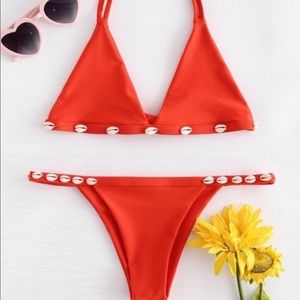 Shelled String Bikini Set- NEVER WORN